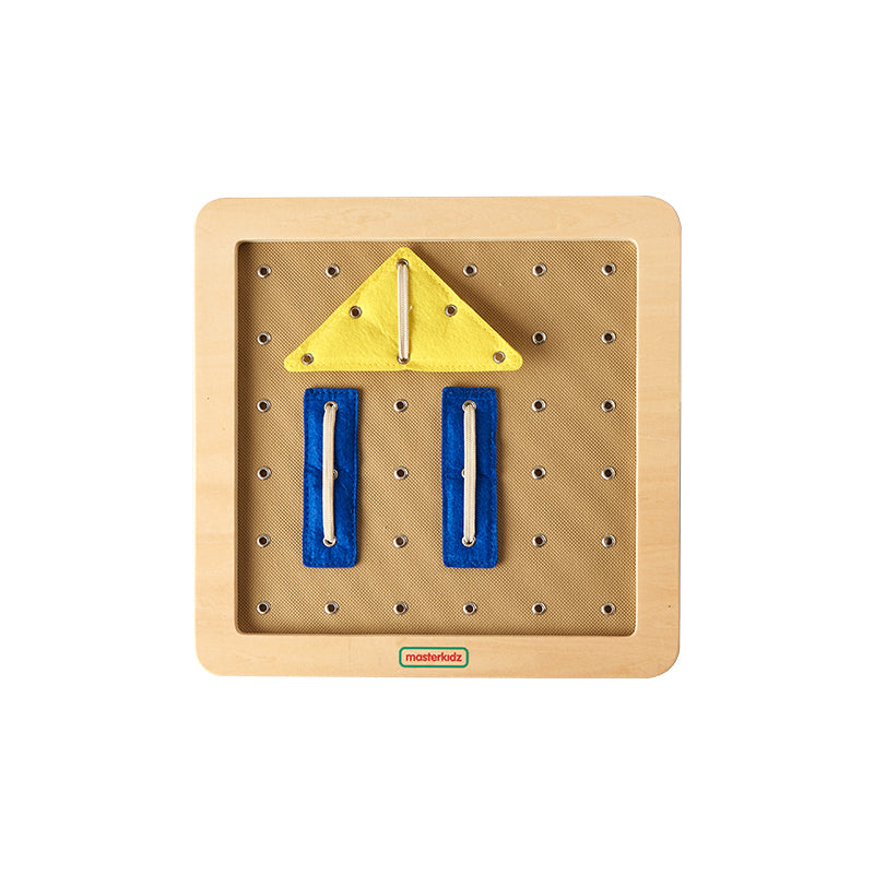 Masterkidz basic skills training lacing board for fine motor skills development.