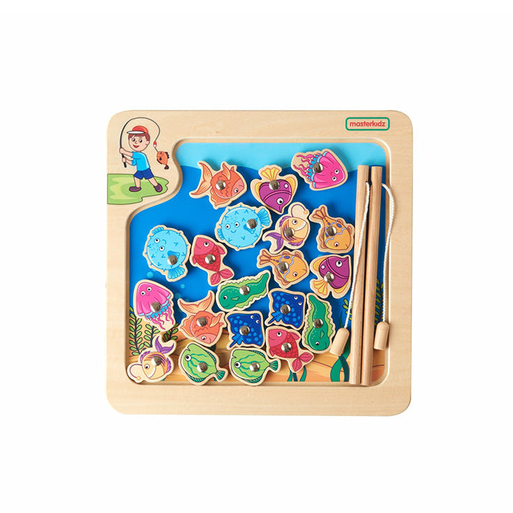 Plywood baseboard featuring a colourful underwater scene.